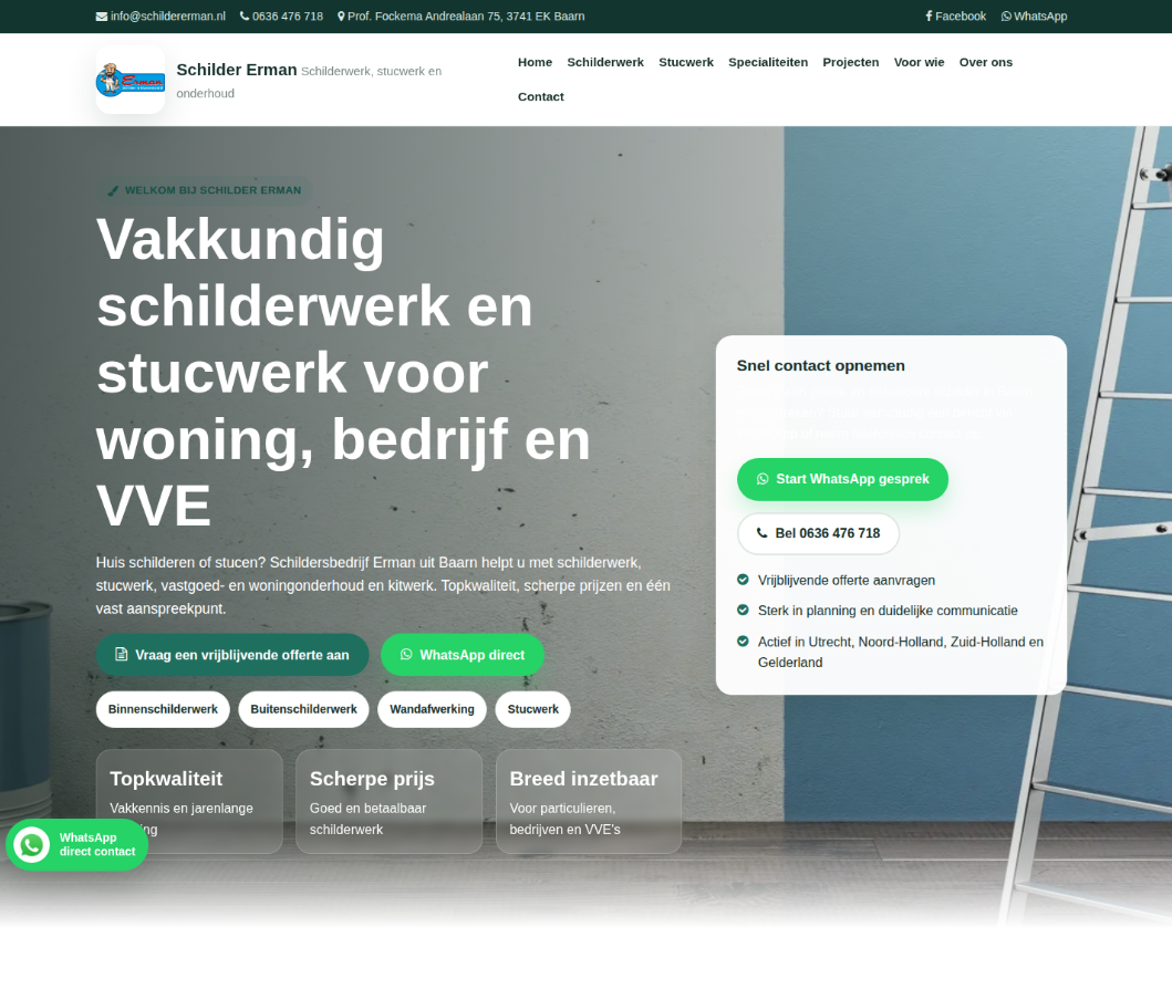 Nieuwe website voorbeeld